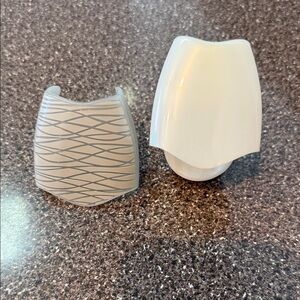 Melaleuca Brand Revive Scented Oil Warmer With Silver Glaze Cover